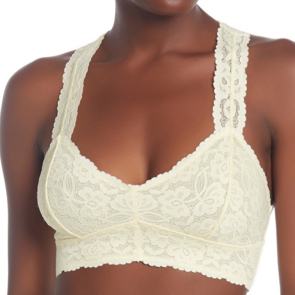 Free People Galloon Lace Racerback Bralette yellow - Picture 6 of 6
